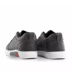 کفش چرم طوسی مردانه مدل اسپرت روزمره تخت صاف