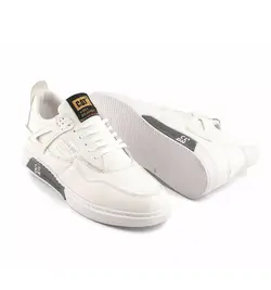 کفش چرم سفید مردانه مدل Caterpillar اسپرت