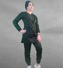 اسکراب پزشکی زنانه مدل Sky 85 – رنگ سبز لجنی