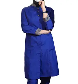 اسکراب پزشکی زنانه مدل Star – رنگ آبی کاربنی