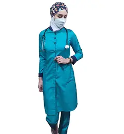 اسکراب پزشکی زنانه مدل Star – رنگ فیروزه ای