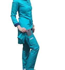 اسکراب پزشکی زنانه مدل Star – رنگ فیروزه ای