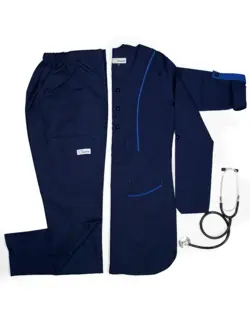 اسکراب پزشکی زنانه مدل Sun85 – رنگ سرمه ای تیره