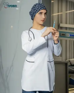 اسکراب پزشکی زنانه مدل Sun85 – رنگ سفید+شلوار