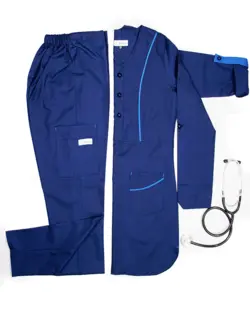 اسکراب پزشکی زنانه مدل Sun93 – رنگ آبی نفتی
