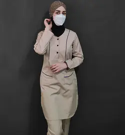 اسکراب پزشکی زنانه مدل Sun93 – رنگ کرم