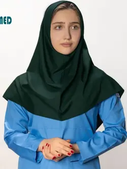 مقنعه رنگ سبز لجنی