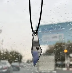 آویز خودرو نقشه فلسطین آینه‌ای