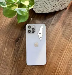 استیکر آینه‌ای نقشه‌ی فلسطین