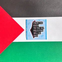 استیکر ضدآب فلسطین از دریا تا رود آزاد خواهد شد