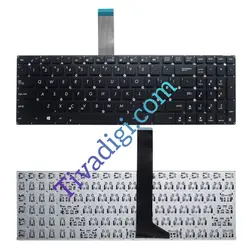 کیبورد لپ تاپ ایسوس K550 / K550C / K550D / K550E / K550J / K550L / K550M / K550Z مشکی-اینترکوچک فلت بلند