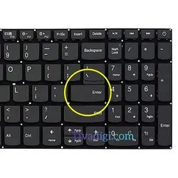 کیبورد لپ تاپ لنوو IdeaPad 130-15 نوک مدادی-اینترکوچک بدون فریم بهمراه کلید پاور