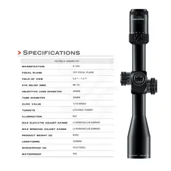 دوربین تفنگ سوامپ دیر HD PRO 4_16×۴۴ FFP