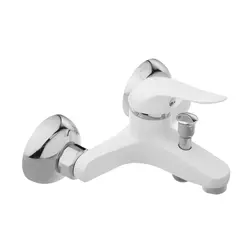 شیر حمام صدف سفیدکروم