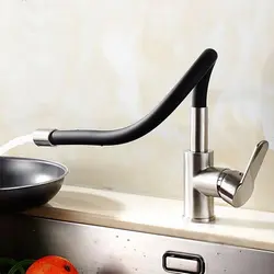 ست 4 تیکه شیرآلات النگویی شیپوری سفید کروم