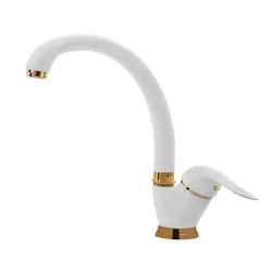 شیر ظرفشویی صدف سفیدطلایی