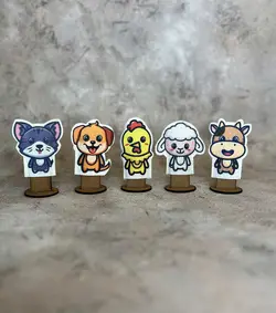 مجموعه عروسک های انگشتی حیوانات اهلی