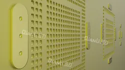 شابلون 3D طلایی سی پی یو A10