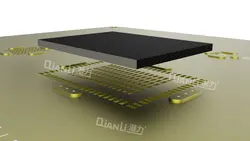 شابلون 3D طلایی سی پی یو A9