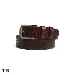 کمربند قهوه‌ای مدل AB-125