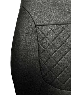 روکش صندلی کیا ریو فابریک چرم خارجی مشکی وسط گلدوزی