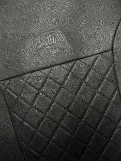 روکش صندلی کیا ریو فابریک چرم خارجی مشکی وسط گلدوزی