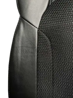 روکش صندلی هاوال H2 چرم وسط پارچه اسپایس تنفسی مشکی