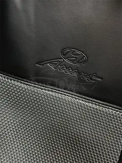 روکش صندلی هیوندا اکسنت بغل چرم خارجی وسط پارچه اسپایس تنفسی مشکی طوسی