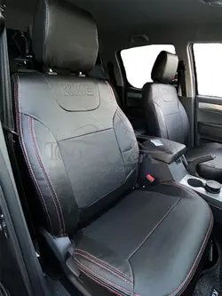 روکش صندلی جک کی ام سی  KMC T8 چرم مشکی دوخت قرمز