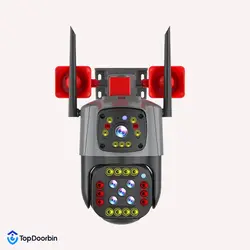 دوربین سیمکارتی دو لنزه آژیر دار v380 pro