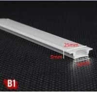 پروفیل نور چراغ خطی توکار(لاینر)2 سانتی رویه 2.5 کد B1