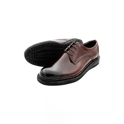 کفش چرم مردانه مدل ساده بندی کد – 0039PS
