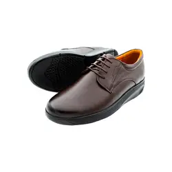 کفش چرم مردانه مدل ساده بندی کد -0050PF