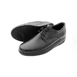 کفش چرم مردانه مدل ساده بندی کد -0050PF