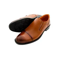 کفش چرم مردانه مدل ساده بی بند کد- 0027RS
