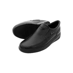 کفش چرم مردانه مدل ساعتی بی بند کد – 0049PF