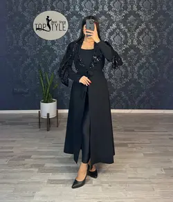 مانتو برگی پولک کد : 7966