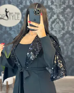 مانتو برگی پولک کد : 7966