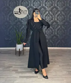 مانتو برگی پولک کد : 7966