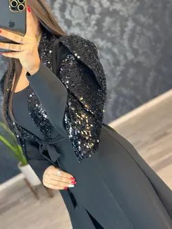 مانتو برگی پولک کد : 7966