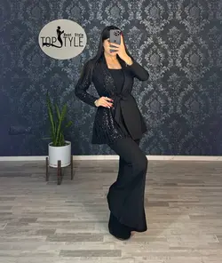 کت یکطرف پولک کد : 7959