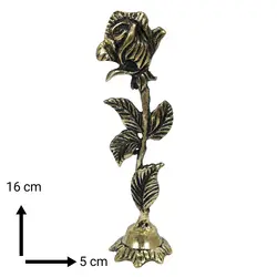 گل رز برنجی برنزی یک طرفه کوچک
