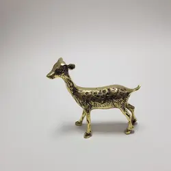 مجسمه آهو ماده برنجی وبرنزی دو طرفه