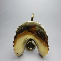 مجسمه طاووس برنجی برنزی دم چتری دو طرفه