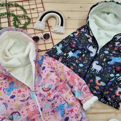 کاپشن تکشاخ با دورنگ جذاب