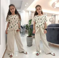 کراپ و شلوار لنین کاکتوس