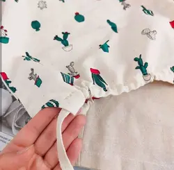کراپ و شلوار لنین کاکتوس