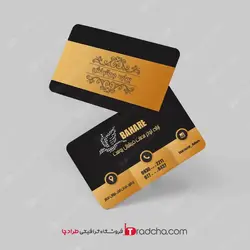 جذابترین طرح لایه باز کارت ویزیت فیشیال پوست رنگ طلایی مشکی