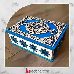 طرح آماده برش لیزری کورل دراو جعبه تزئینی چوبی جذاب | طرادچا