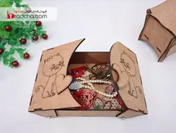 دانلود طرح برش لیزر جعبه چوبی فانتزی جواهرات کودک و بزرگسال